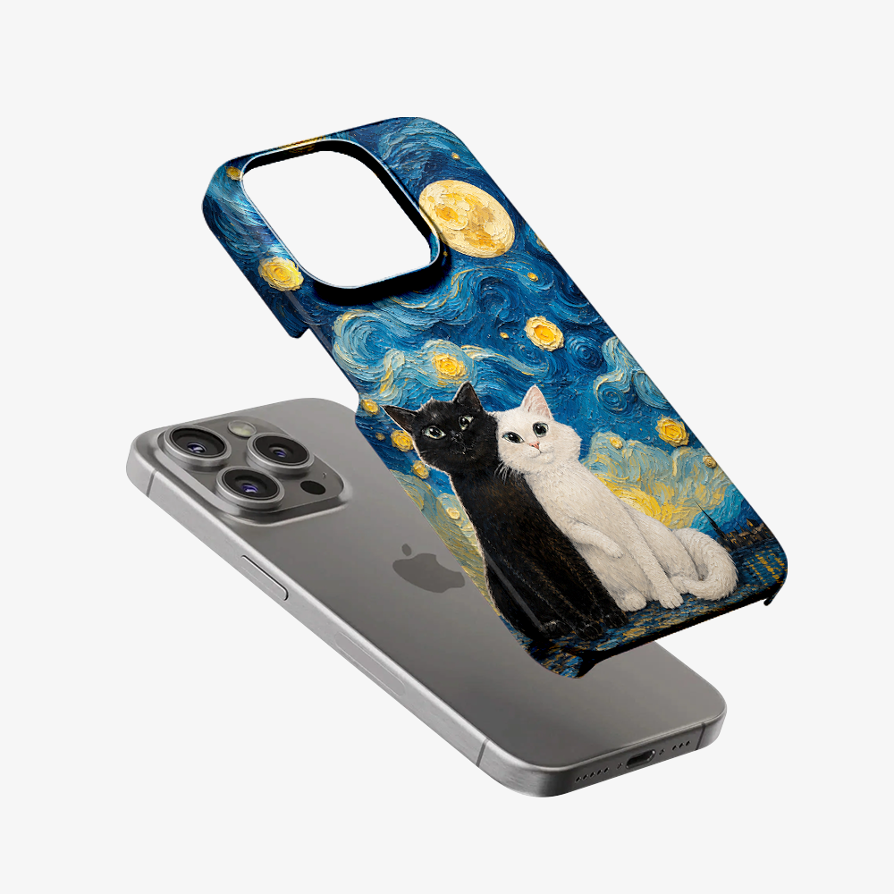 Moon Mood Cat Phone Case