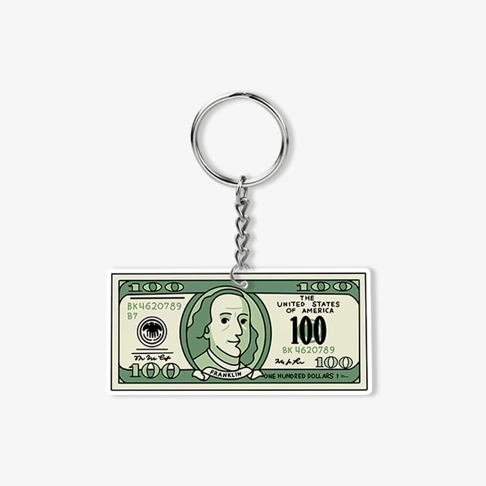 100 Bucks KeyChain
