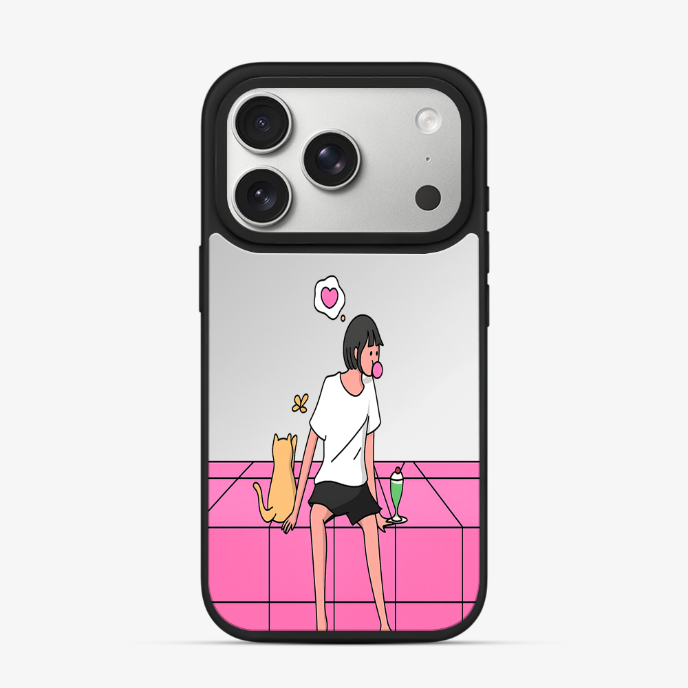 Chill Girl Mirror Phone Case