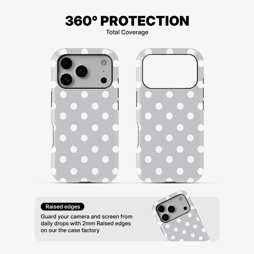 Silver Lining Dots Phone Case