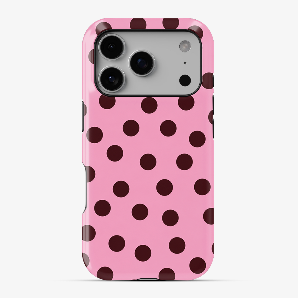 Pink Velvet Dots Phone Case