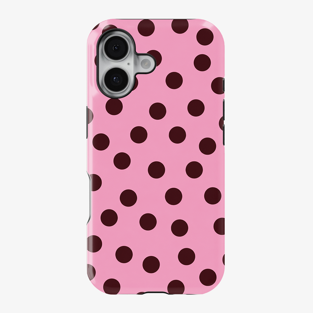 Pink Velvet Dots Phone Case