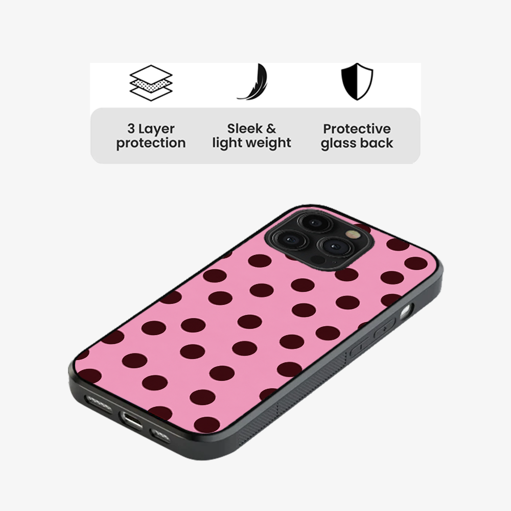 Pink Velvet Dots Phone Case