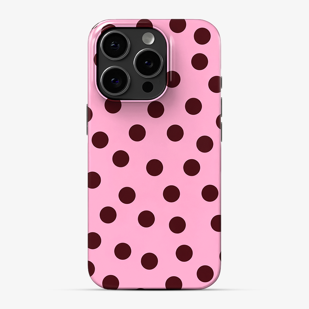 Pink Velvet Dots Phone Case