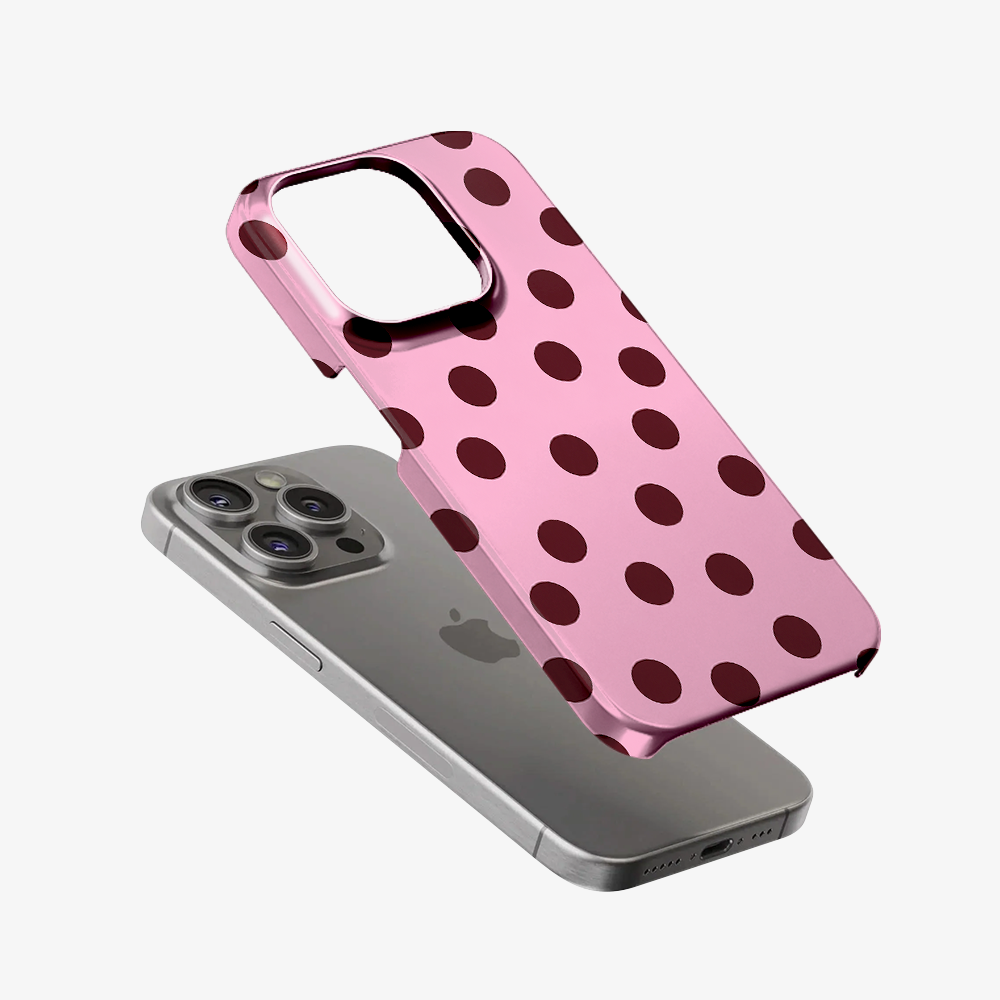 Pink Velvet Dots Phone Case