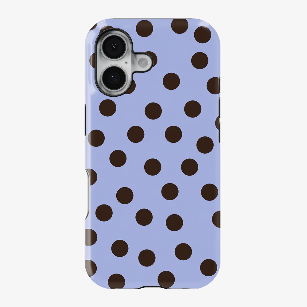 Lavender Latte Dots Phone Case