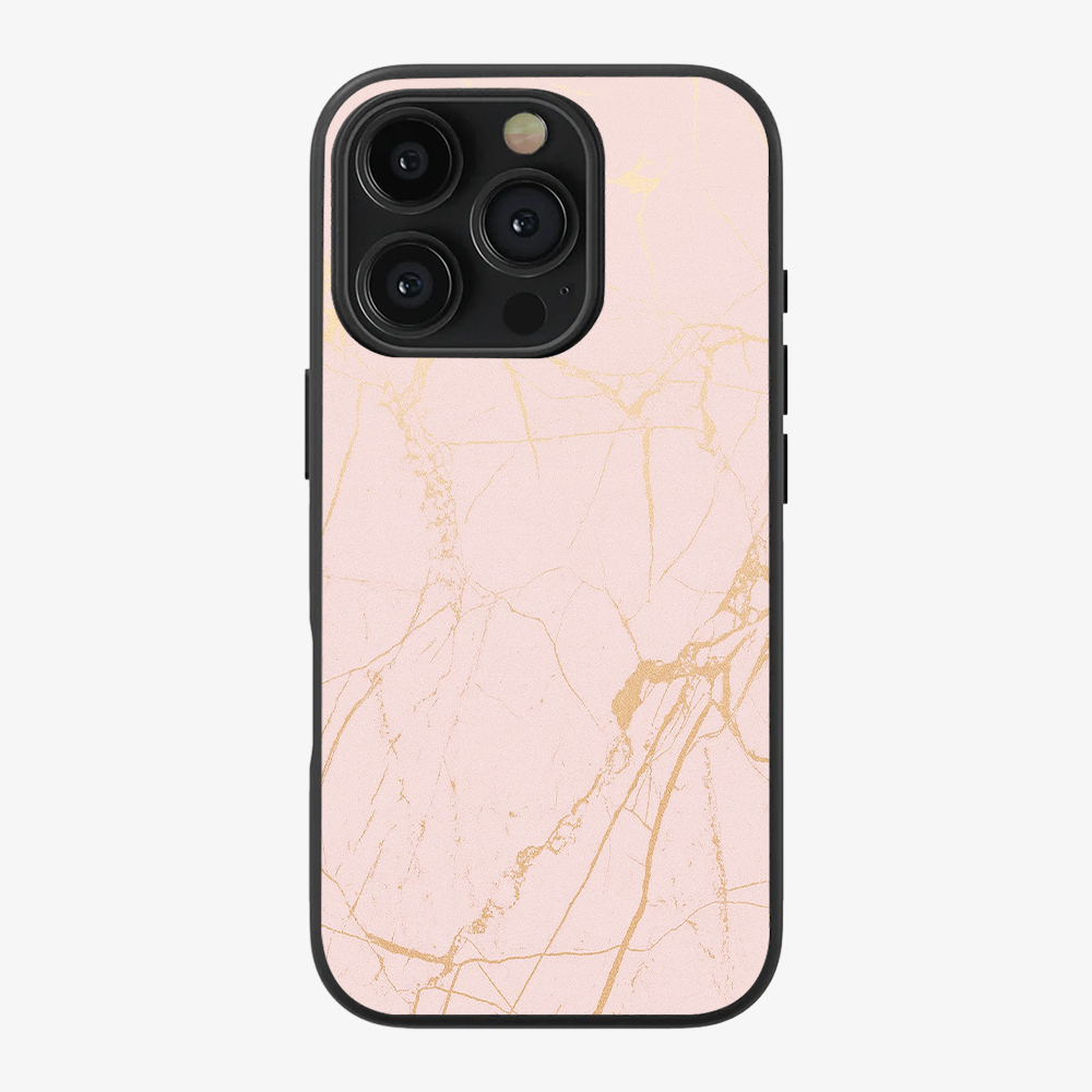 Peachy Gold Phone Case Clear Silicone Case