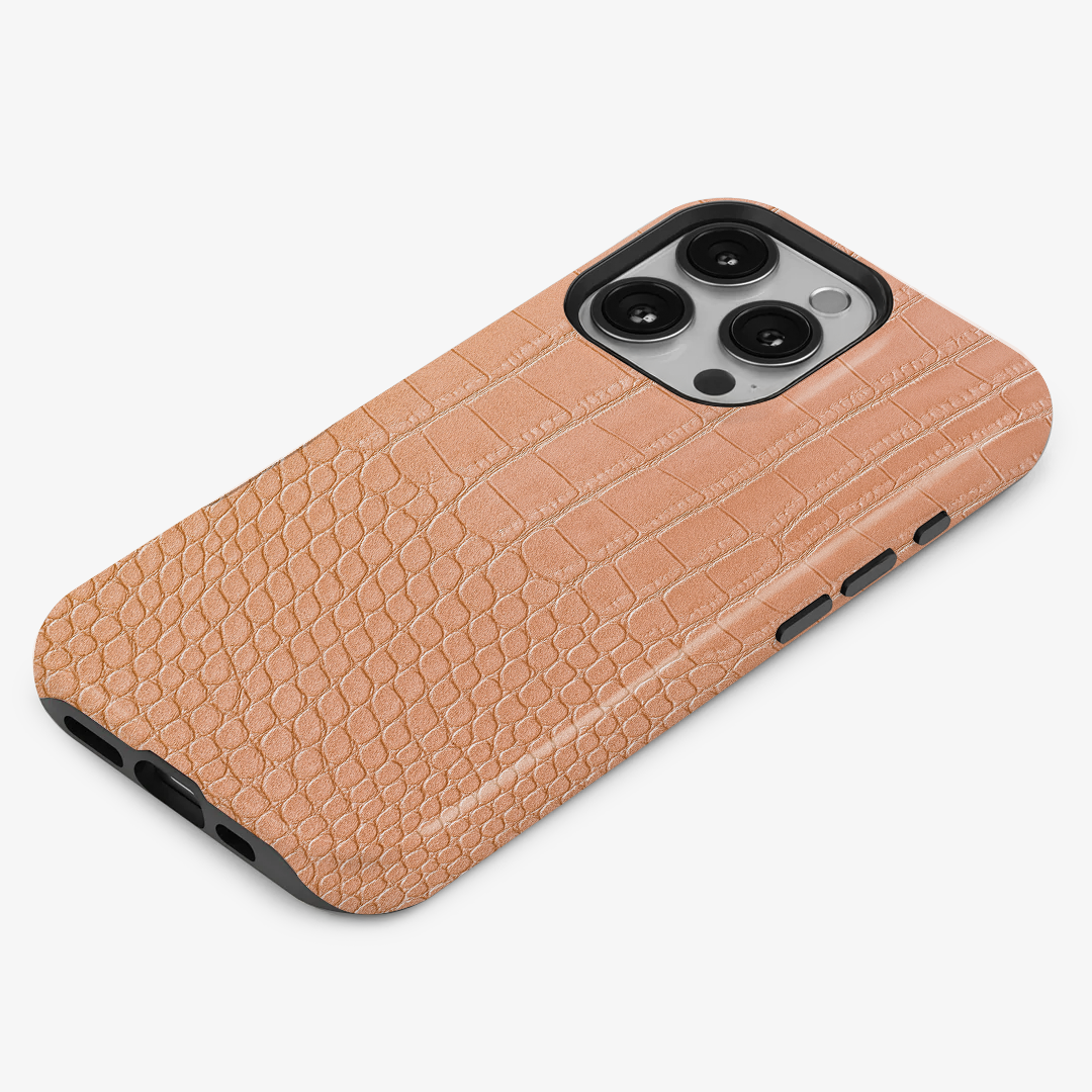 Pink Croco Armoured Phone Case