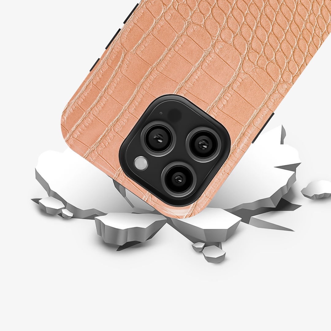 Pink Croco Armoured Phone Case