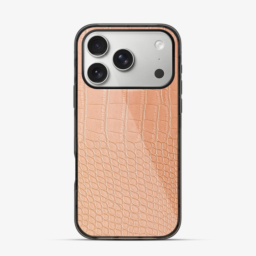 Pink Croco iPhone 17 Pro Case
