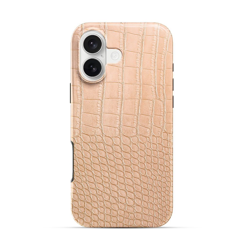 Pink Croco iPhone 16 Case