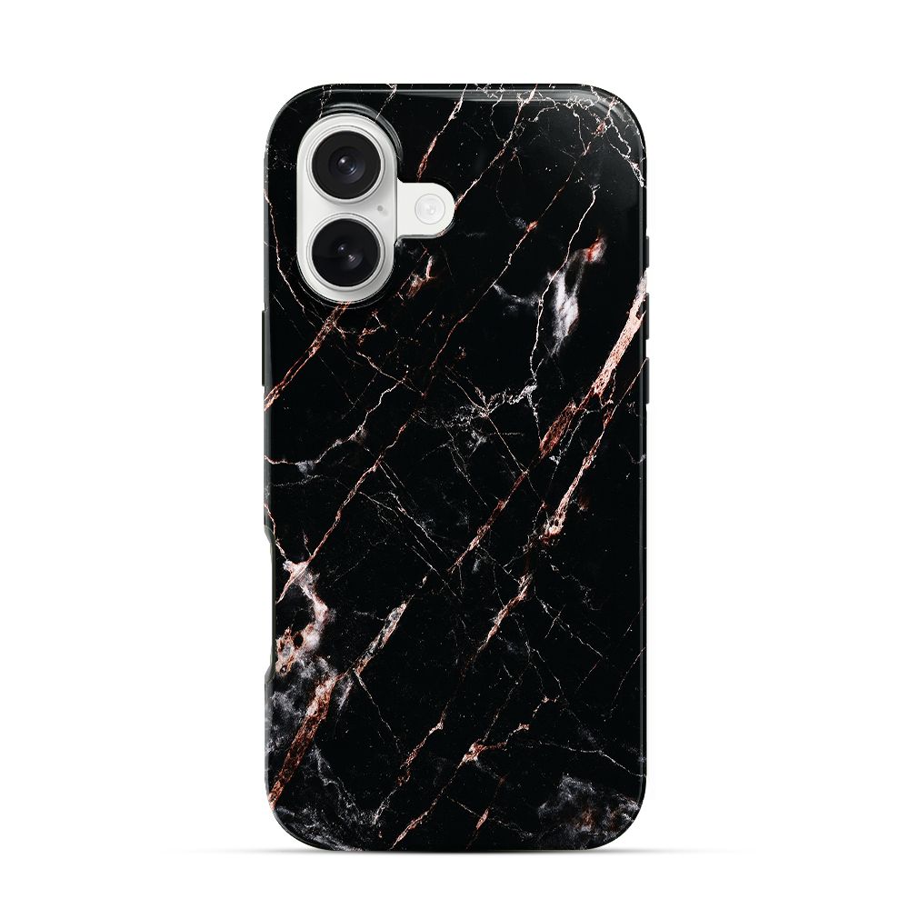 Rose Gold Marble iPhone 16 Case