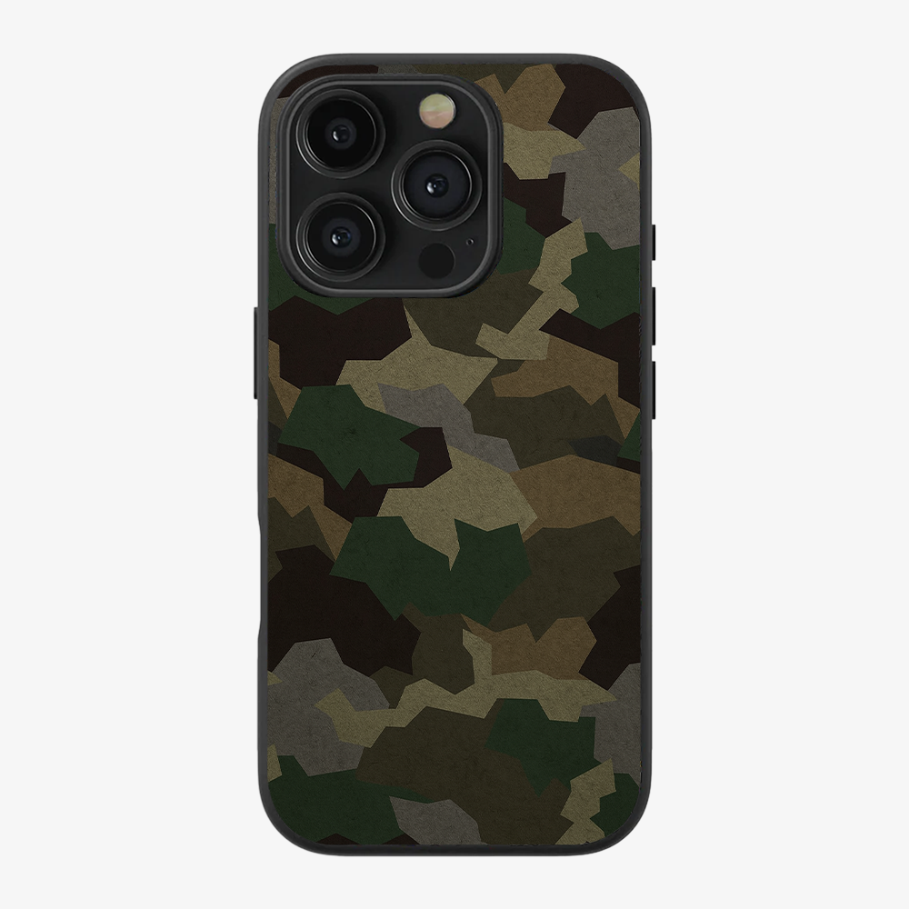 Tropical Green Camo Phone Case Clear Silicone Case