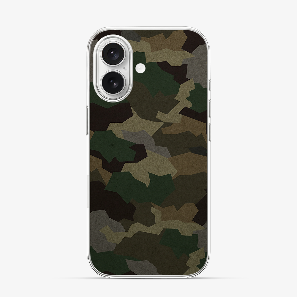 Tropical Green Camo iPhone 16 Case