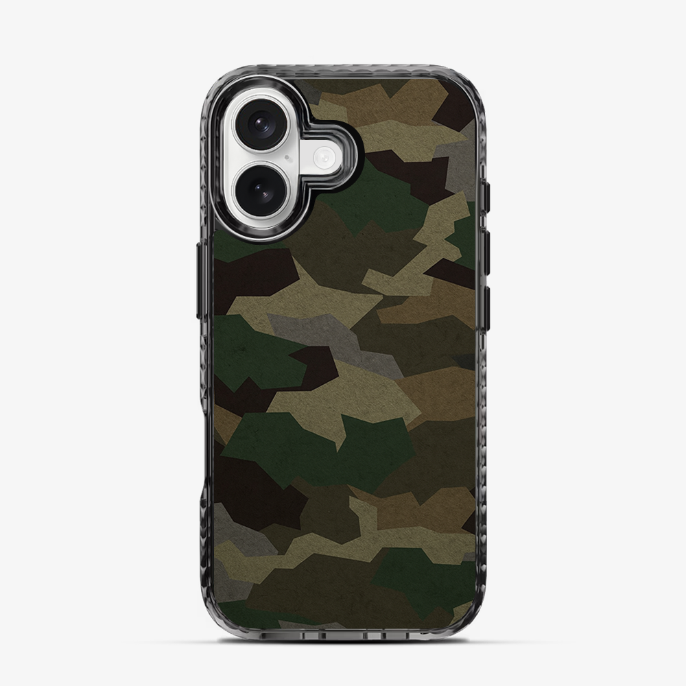 Tropical Green Camo iPhone 16 Case