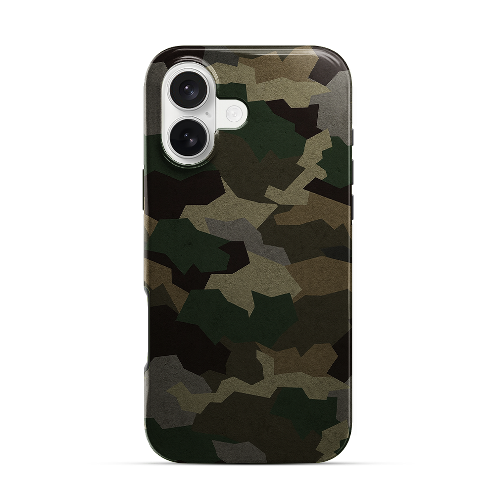 Tropical Green Camo iPhone 16 Case