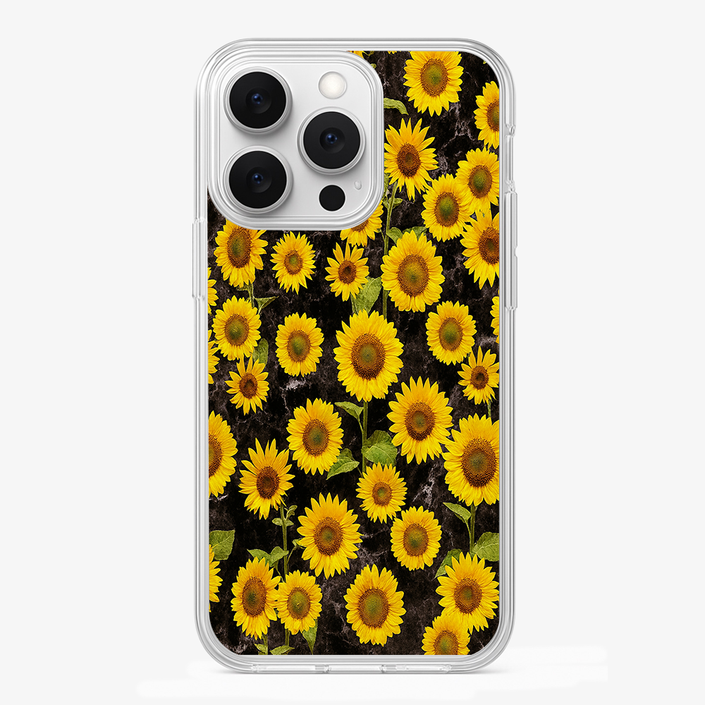 Sunnflower Glimer Phone Case Glass Case