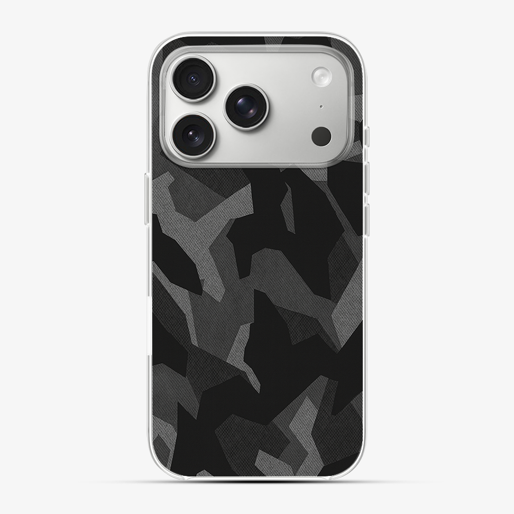 Night Black Camouflage Phone Case