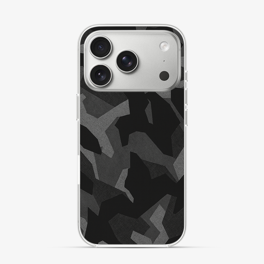 Night Black Camouflage iPhone 17 Pro Case