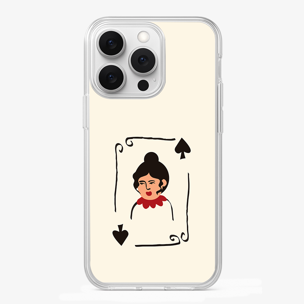 Queen Of Hearts Phone Case Glass Case
