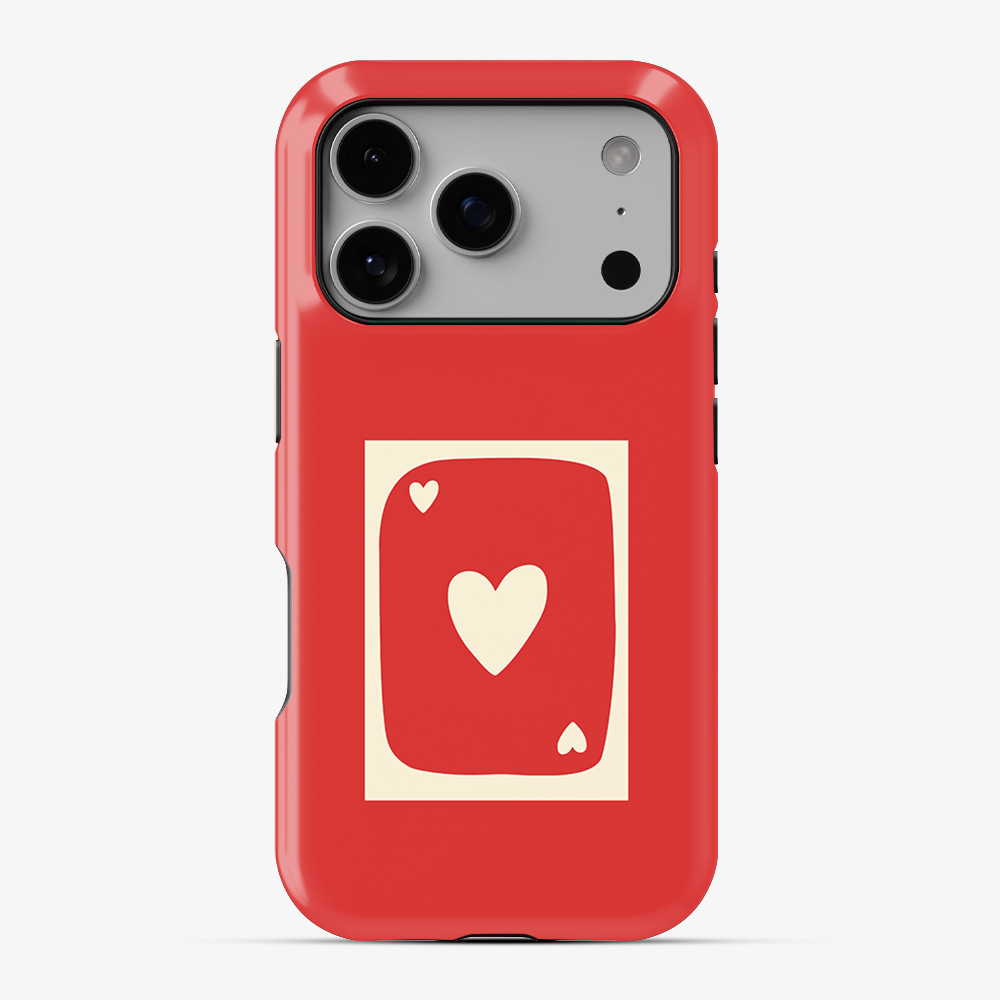 Red Heart Card Phone Case