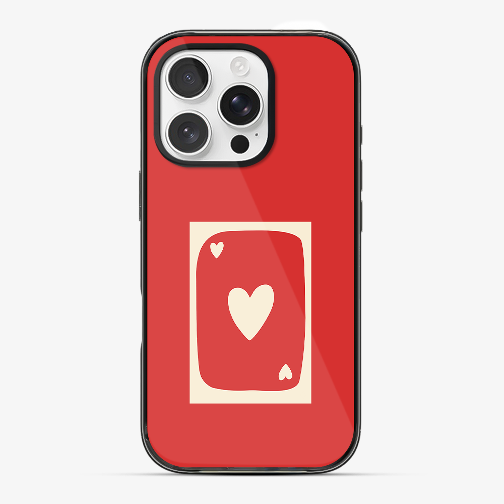 Red Heart Card Phone Case Hard 2.0 Case