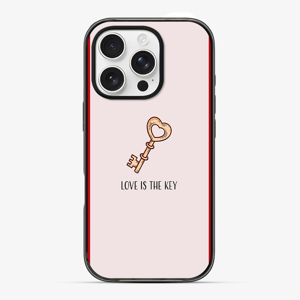 Love Is The Key Phone Case Clear Silicone Case