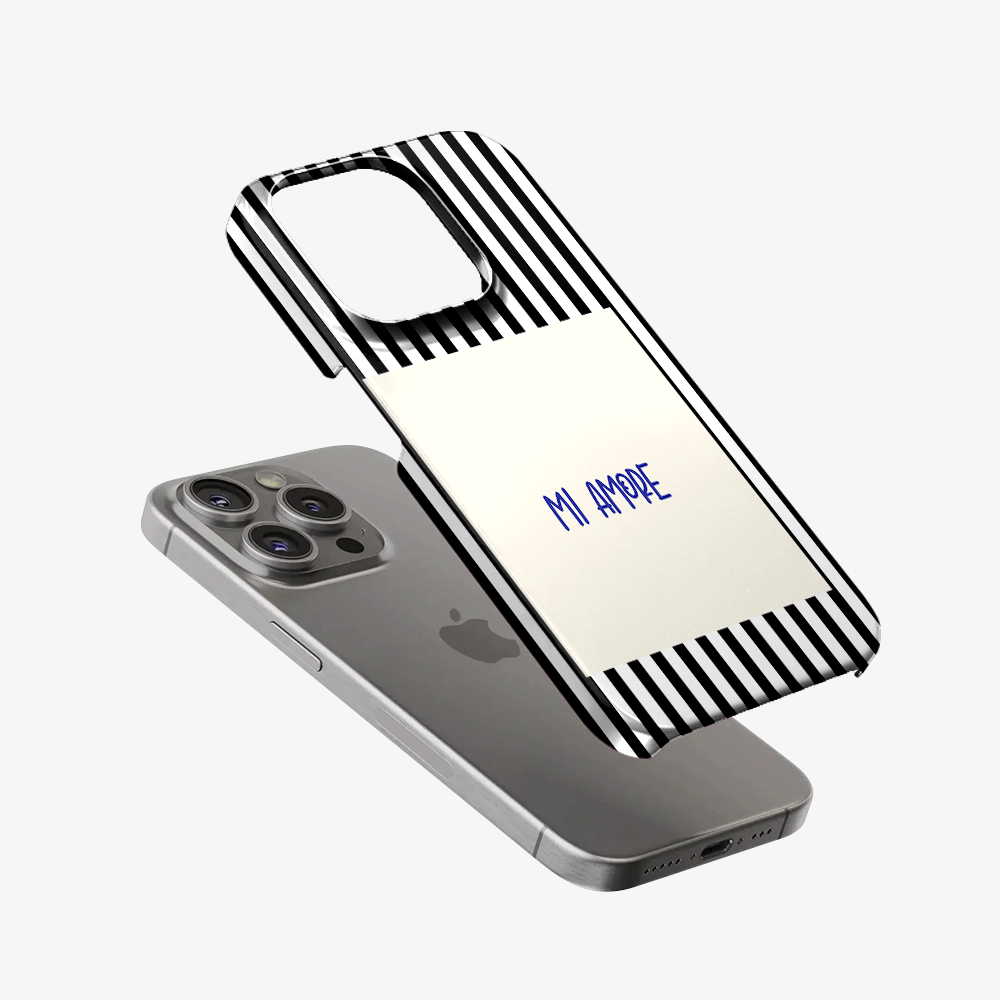 Mi Amore Black Phone Case
