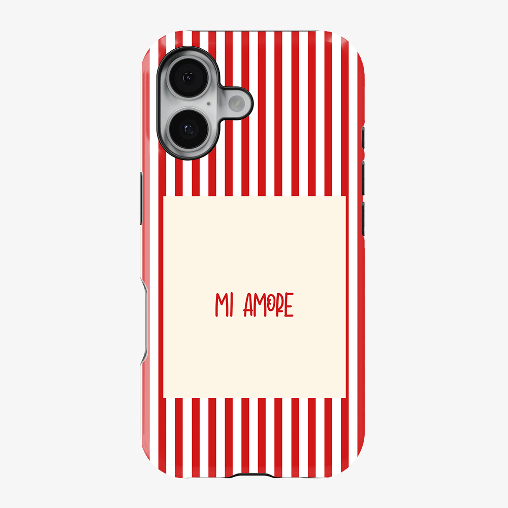 Mi Amore Red Phone Case