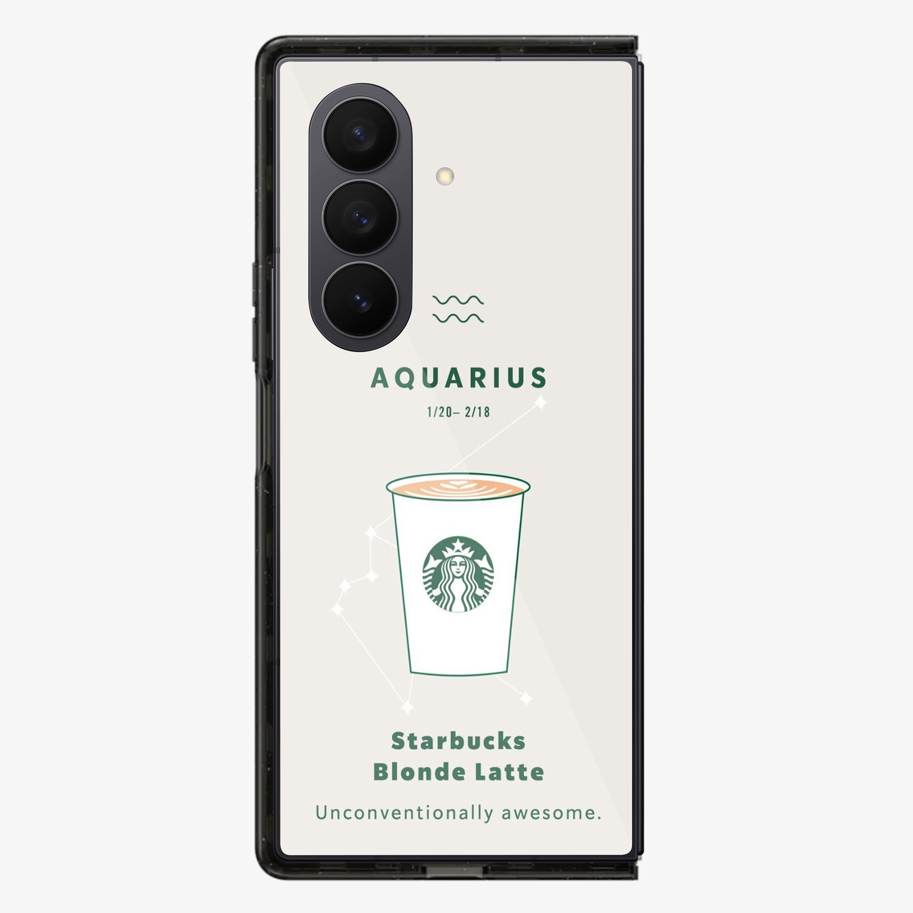 Aqaurius | Starbucks Samsung Z Fold Phone Case