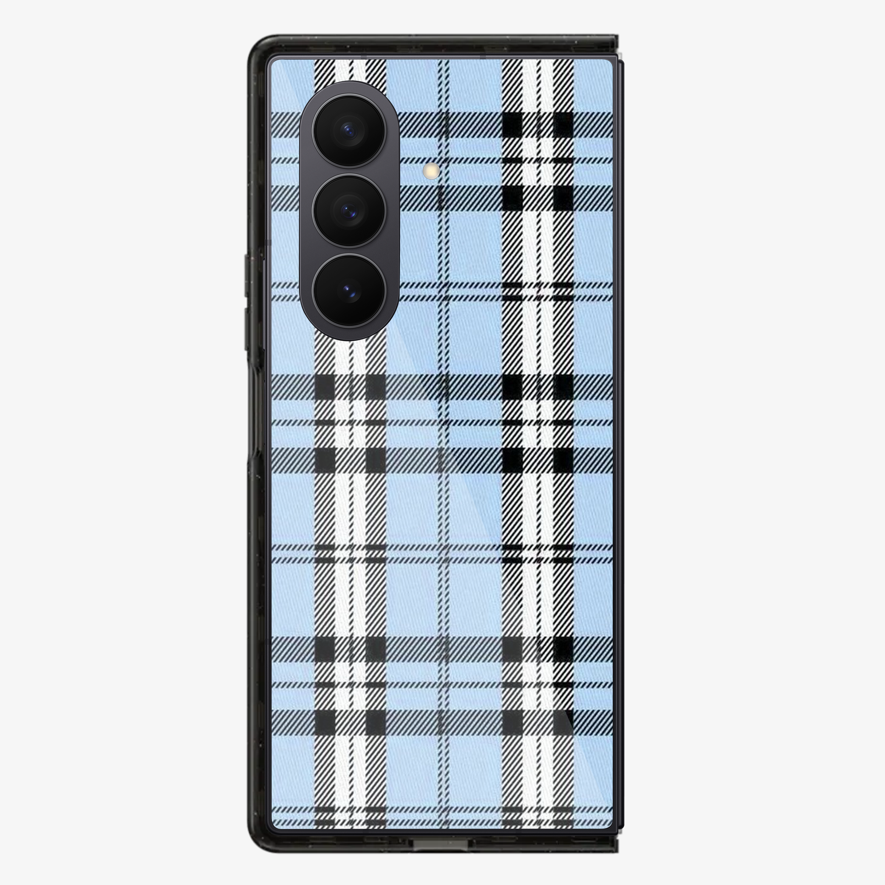 Plaid | Blue Samsung Z Fold Phone Case
