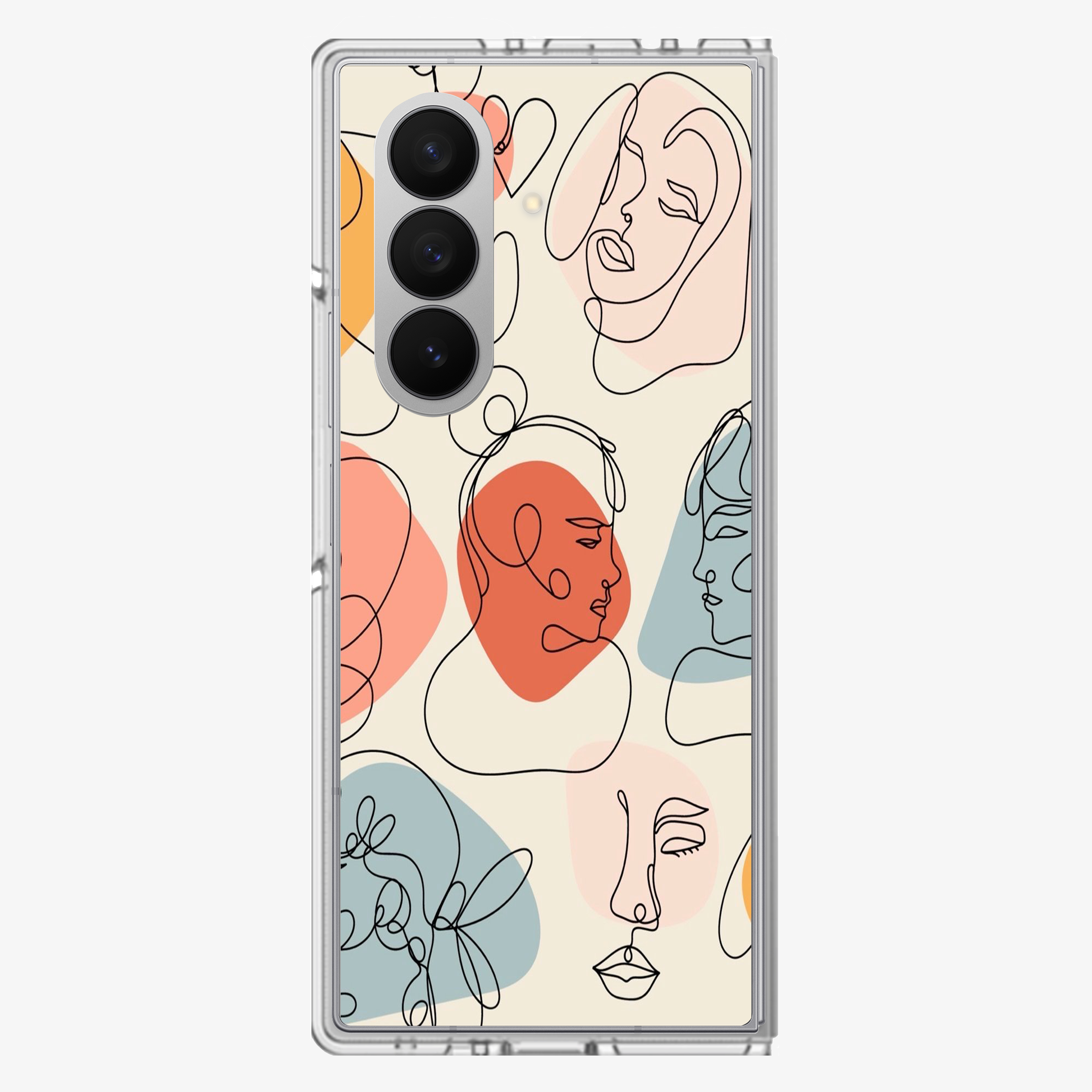 Art Design Face Samsung Z Fold Phone Case