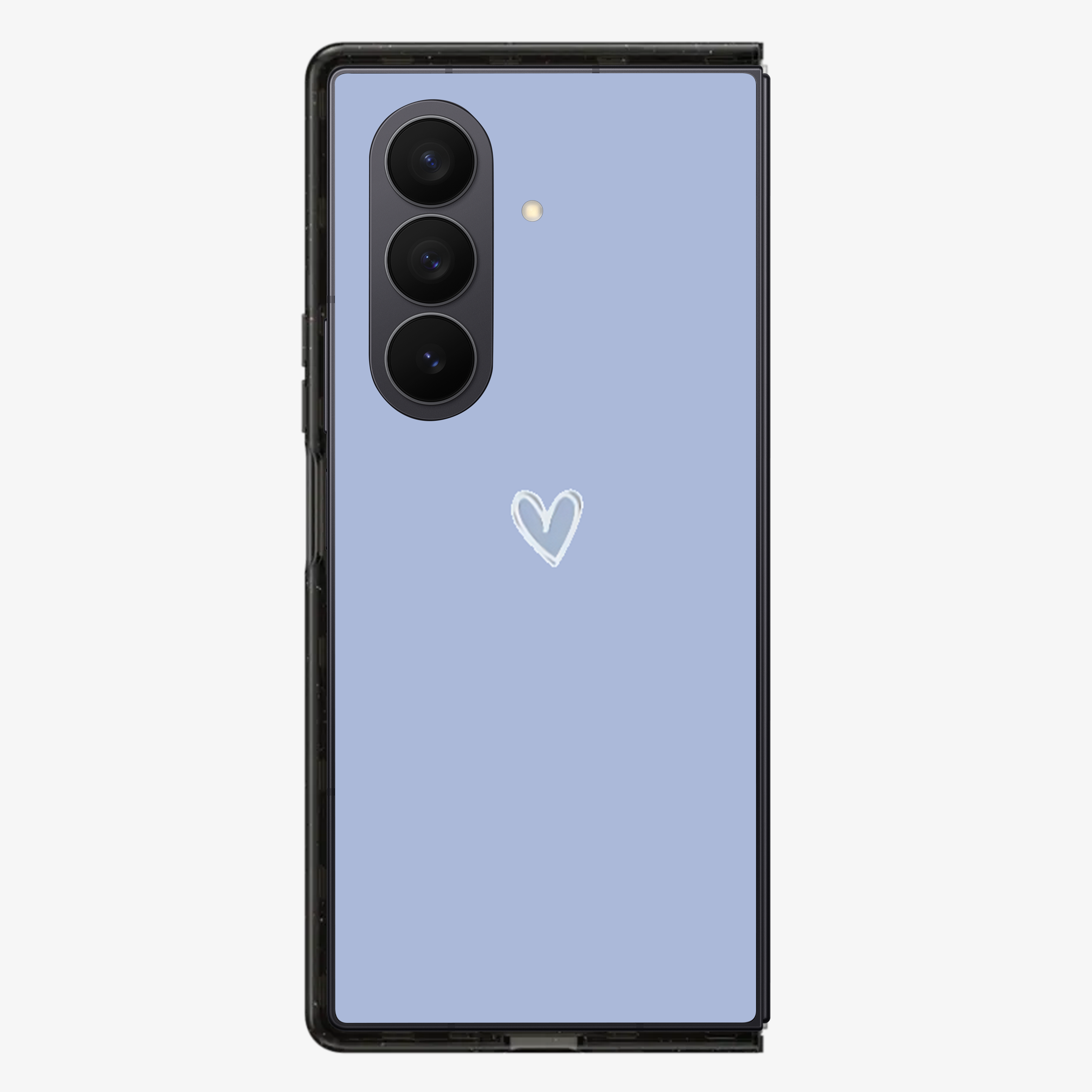 Blue Heart Samsung Z Fold Phone Case