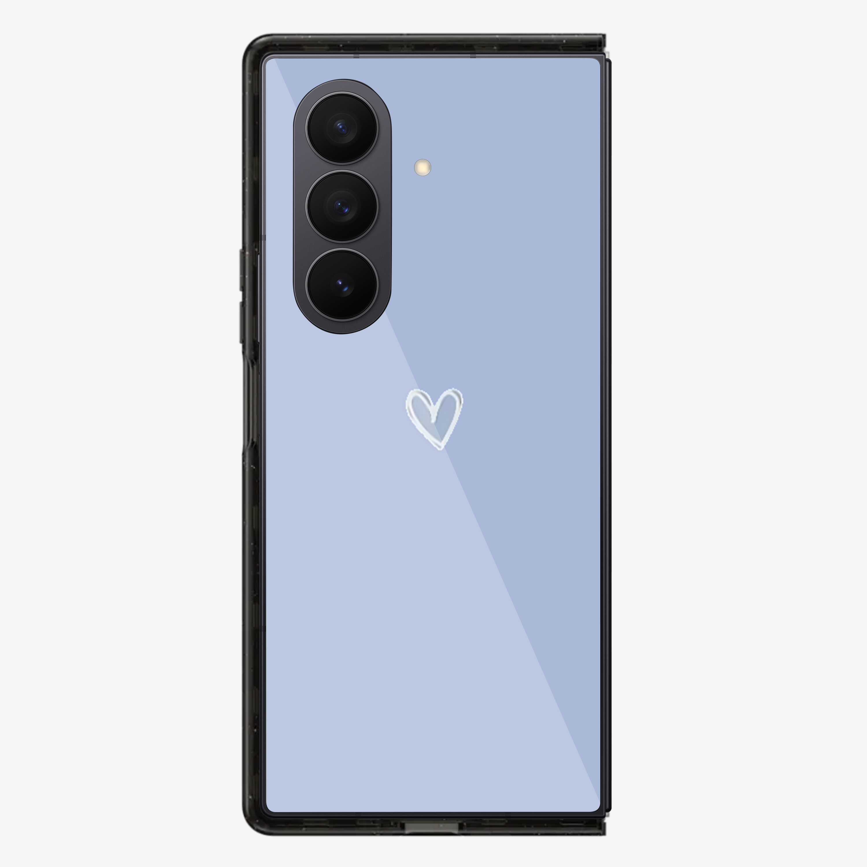 Blue Heart Samsung Z Fold Phone Case