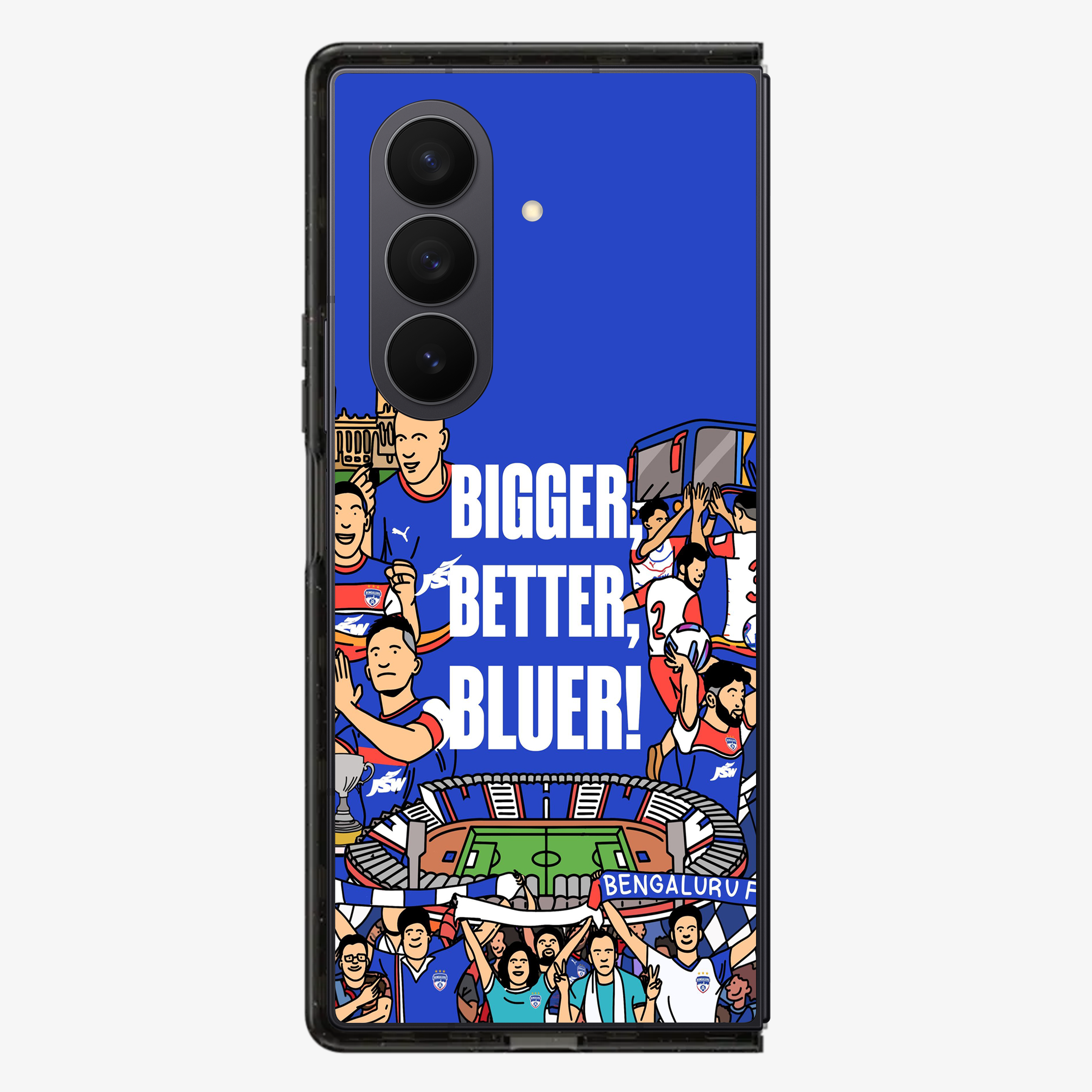 Bigger Better Bluer Bengaluru FC Phone Samsung Z Fold Phone Case