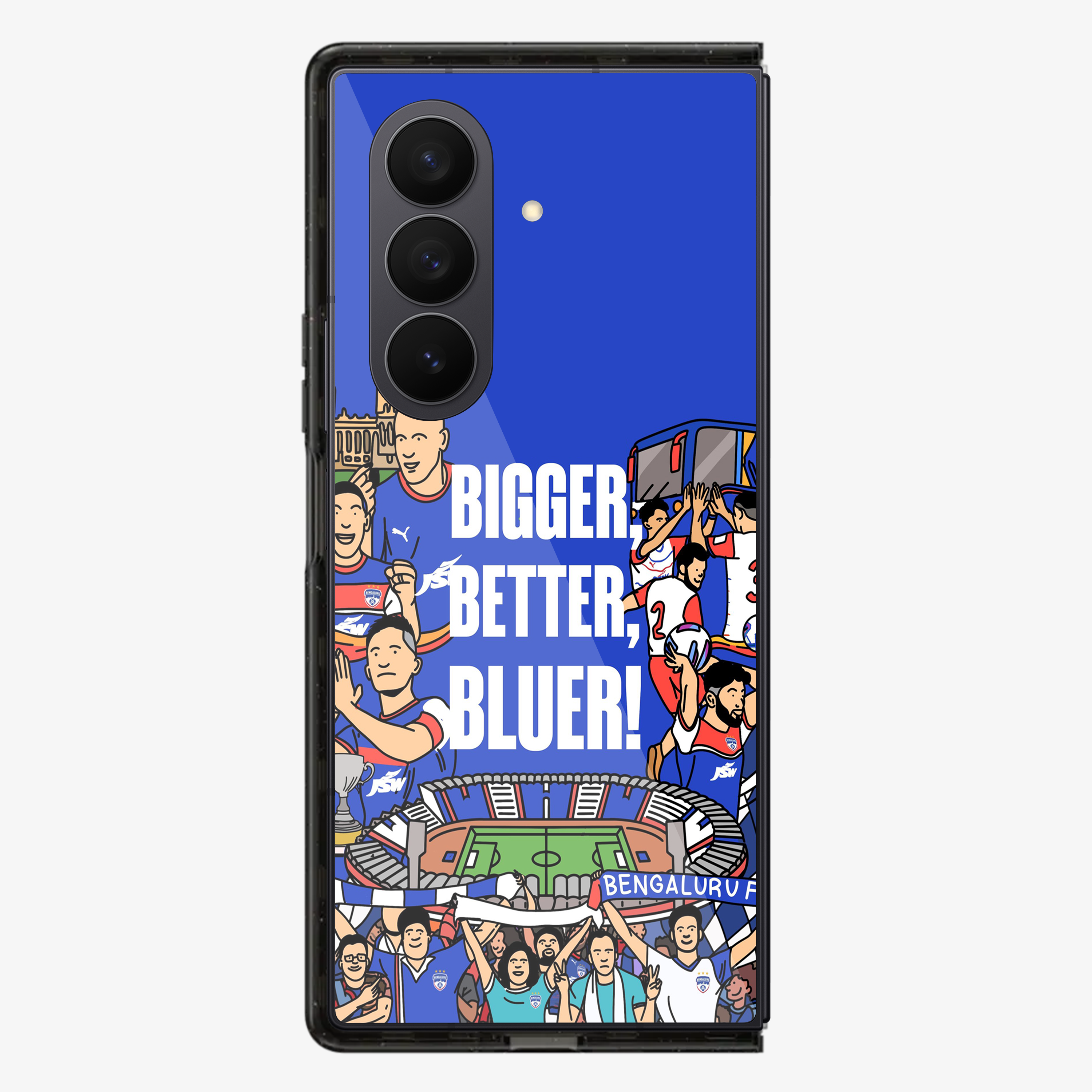 Bigger Better Bluer Bengaluru FC Phone Samsung Z Fold Phone Case