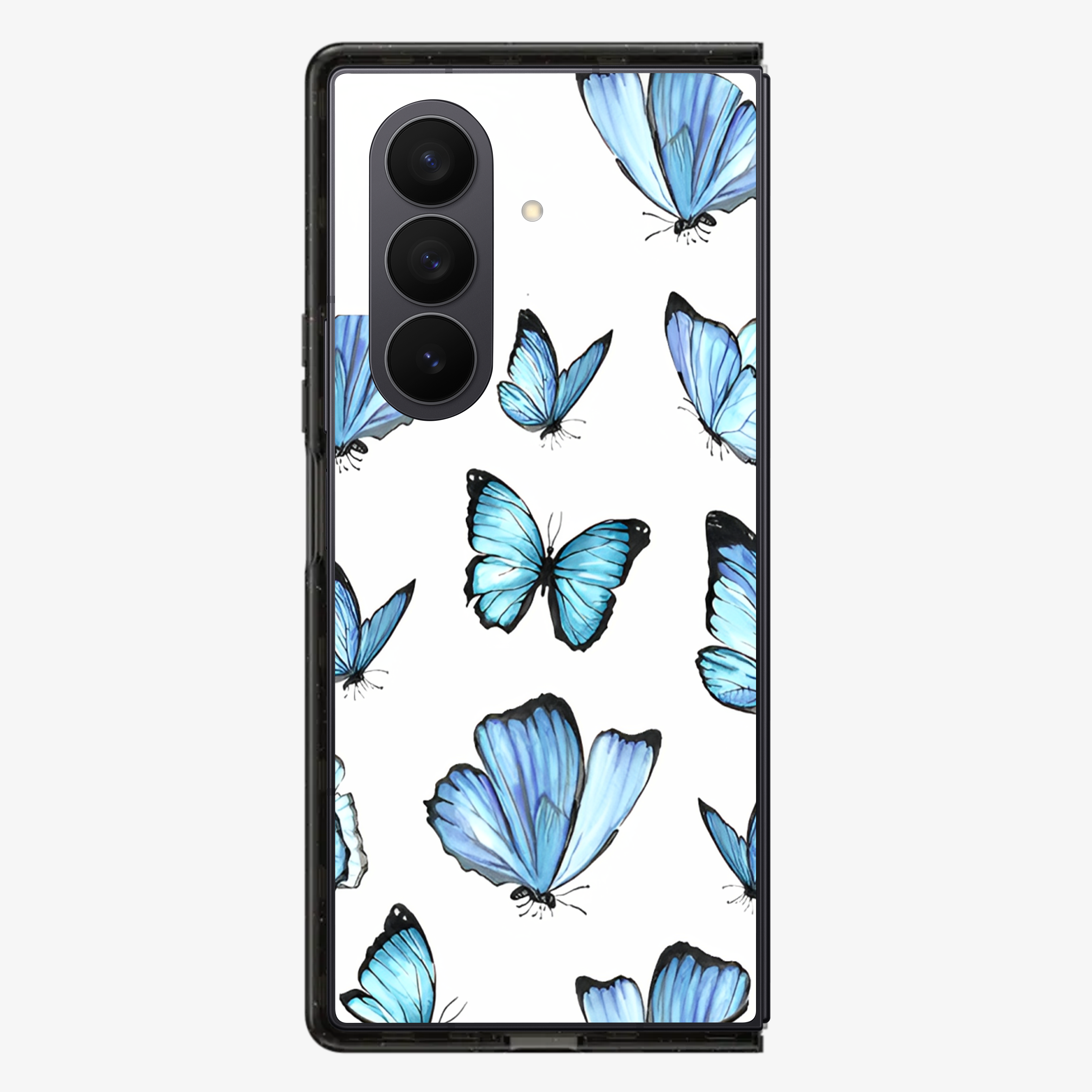 Butterfly | Blue Samsung Z Fold Phone Case