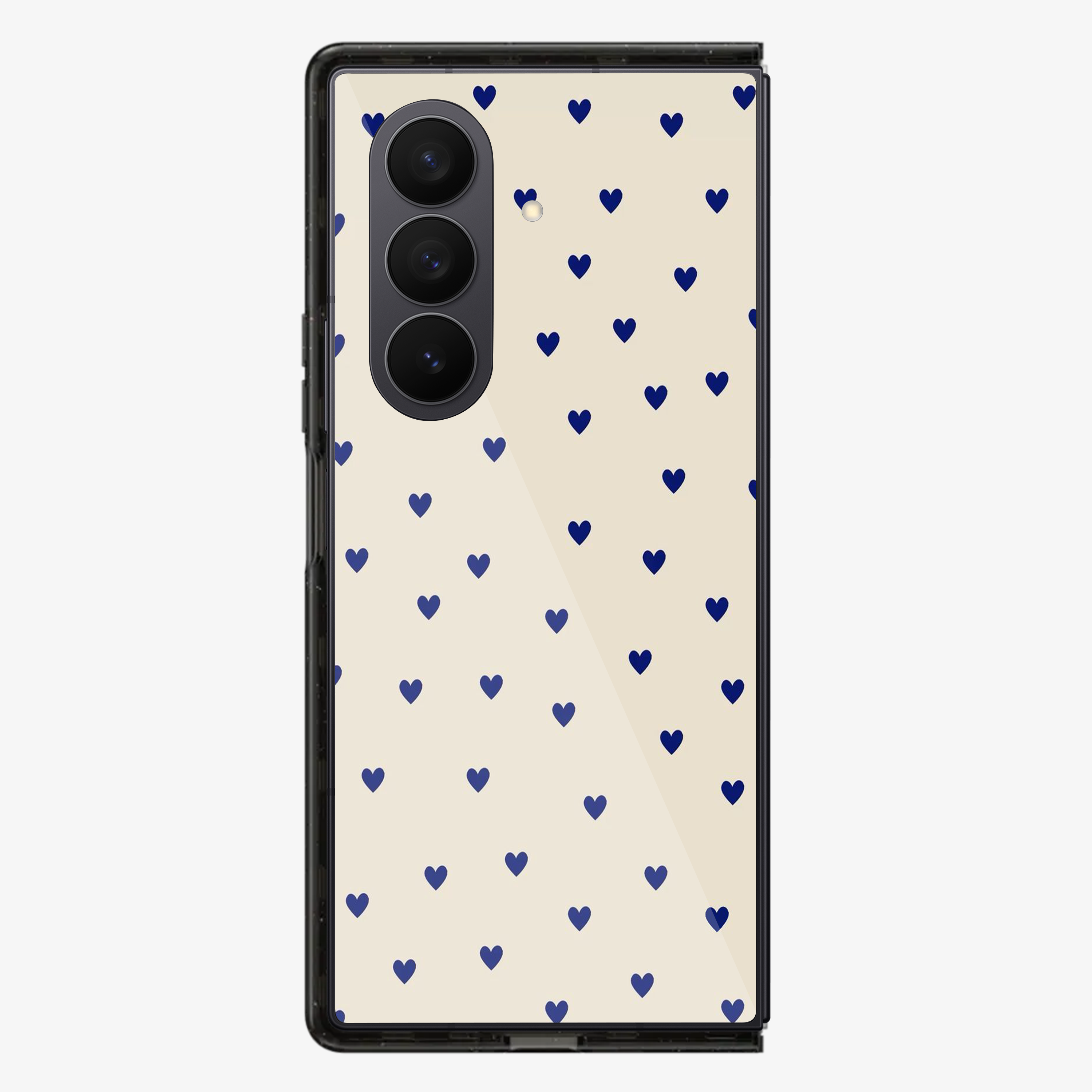 Blue Multiple Heart's Samsung Z Fold Phone Case