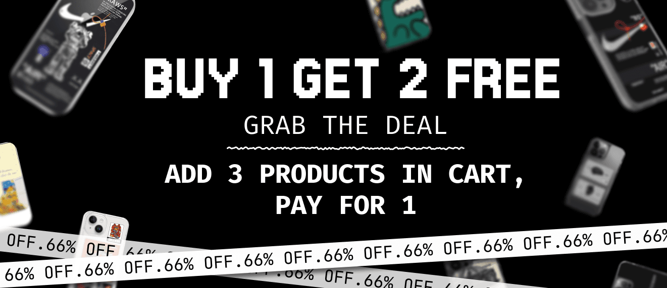 Buy 1 Get 2 Free — add 3 products in cart, pay for 1