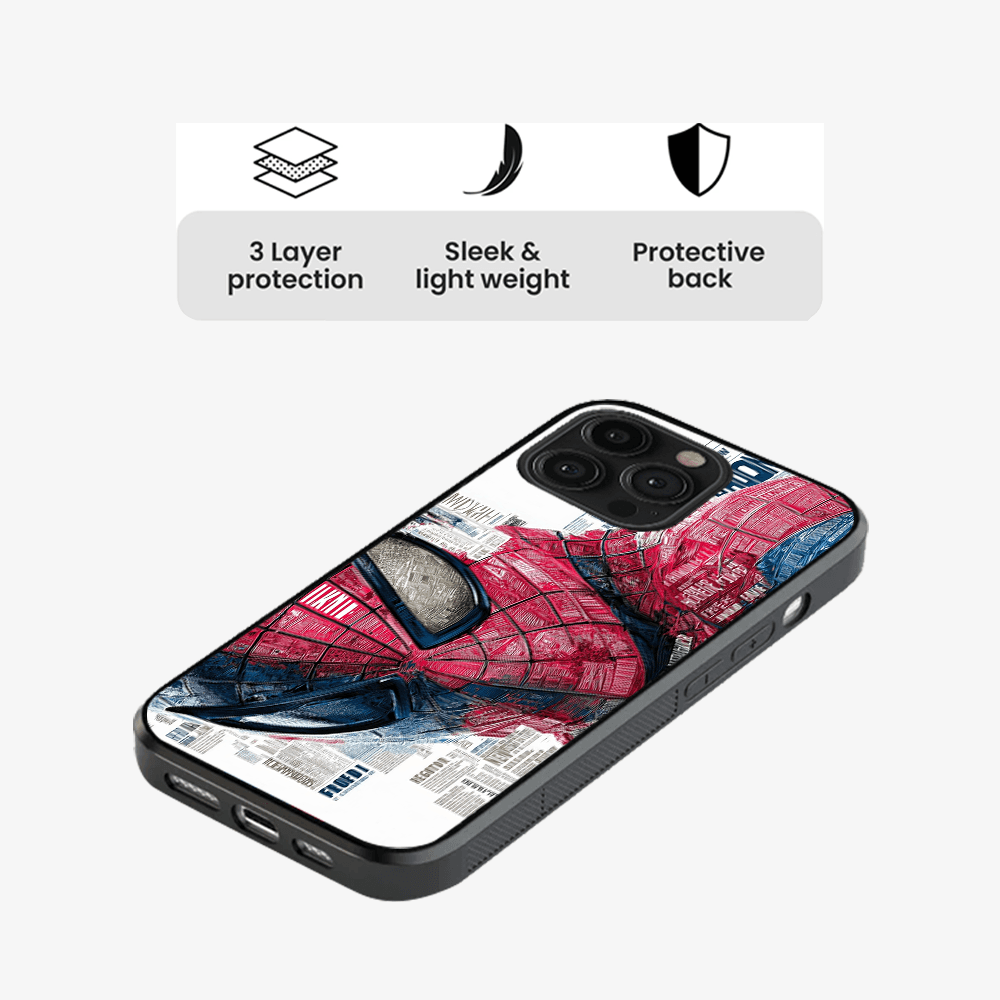 Spider-Man Mask Close-Up Phone Case