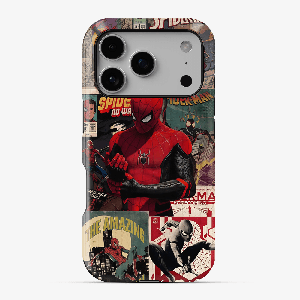 Spider-Man Vintage Comic Phone Case premium designer phone case