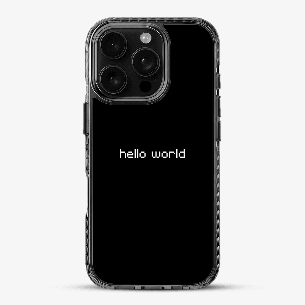Hello World Minimal Phone Case