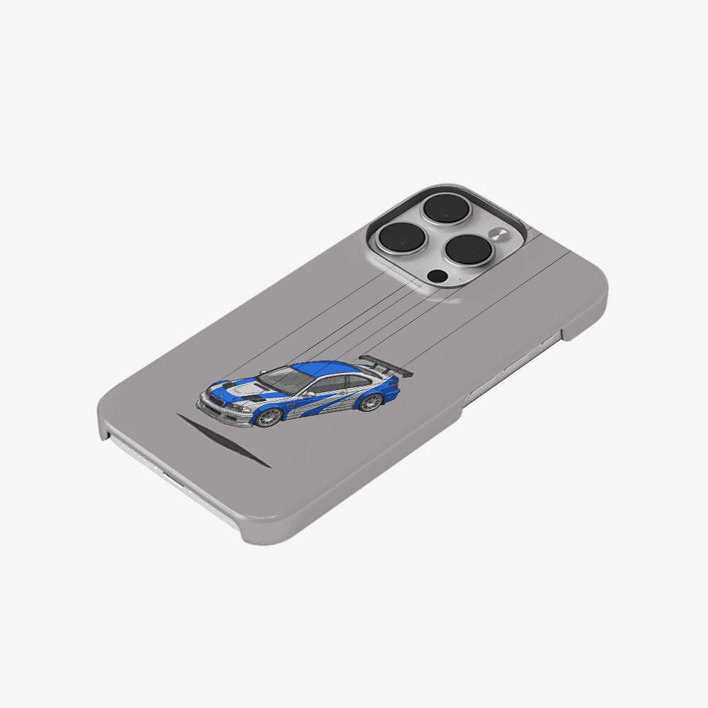 Grey Supercar Minimal Phone Case