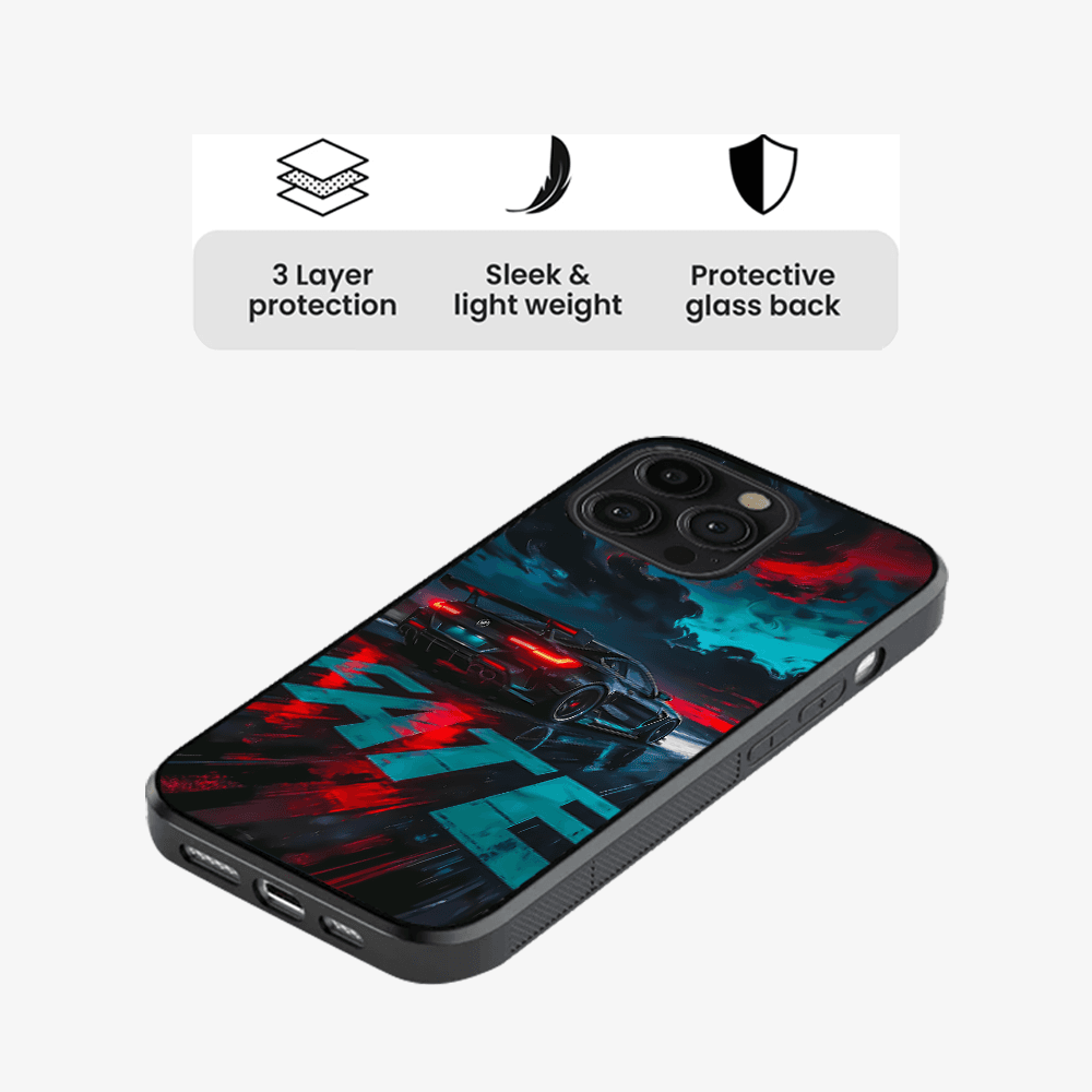 Neon Night Drive Phone Case