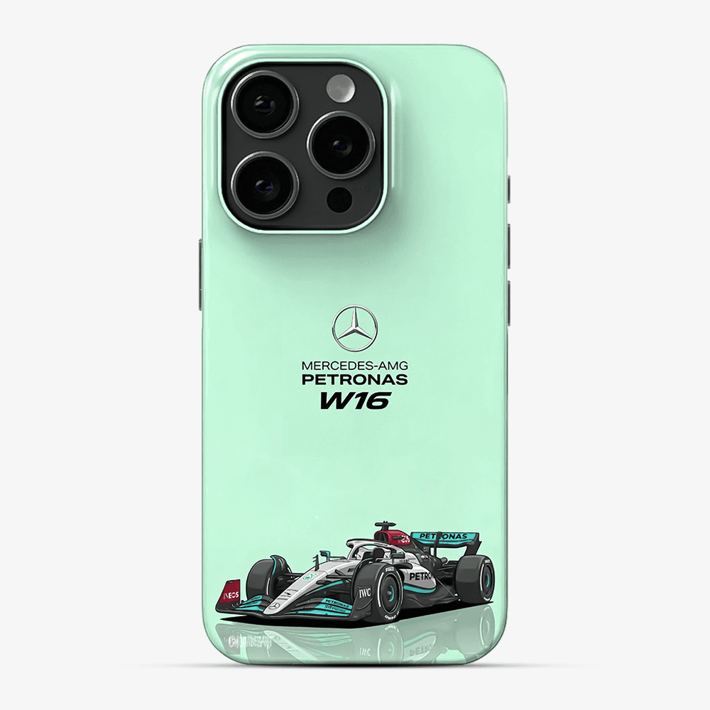 Silver Formula Racer Phone Case
