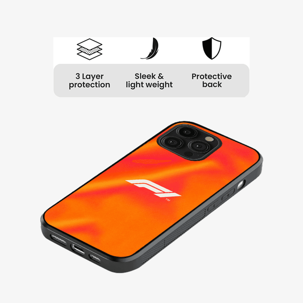 Formula Racer Orange Gradient Phone Case