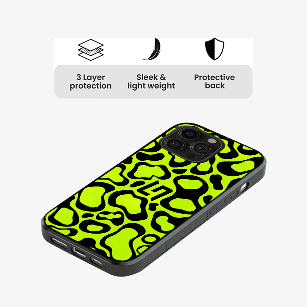 Neon Leopard Pattern Phone Case