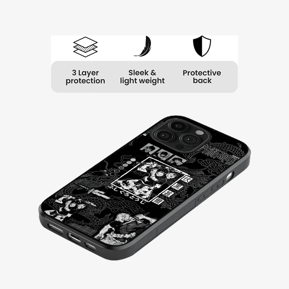 Dark Manga Collage Phone Case