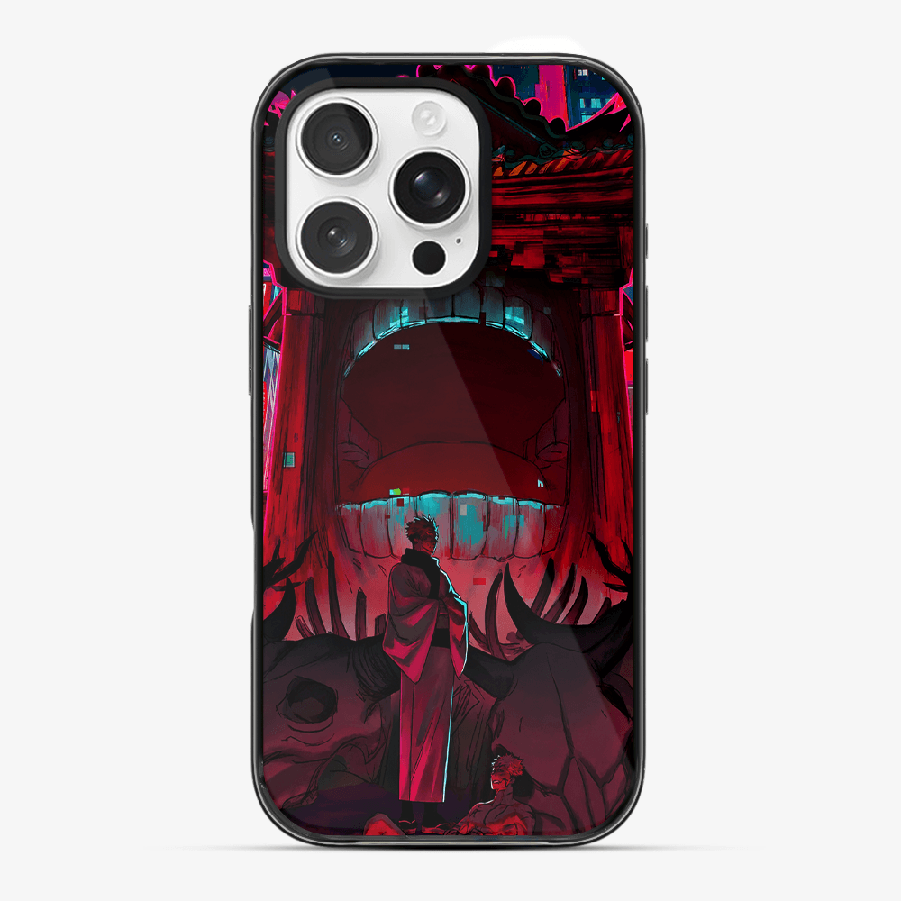 Neon Temple Warrior Phone Case
