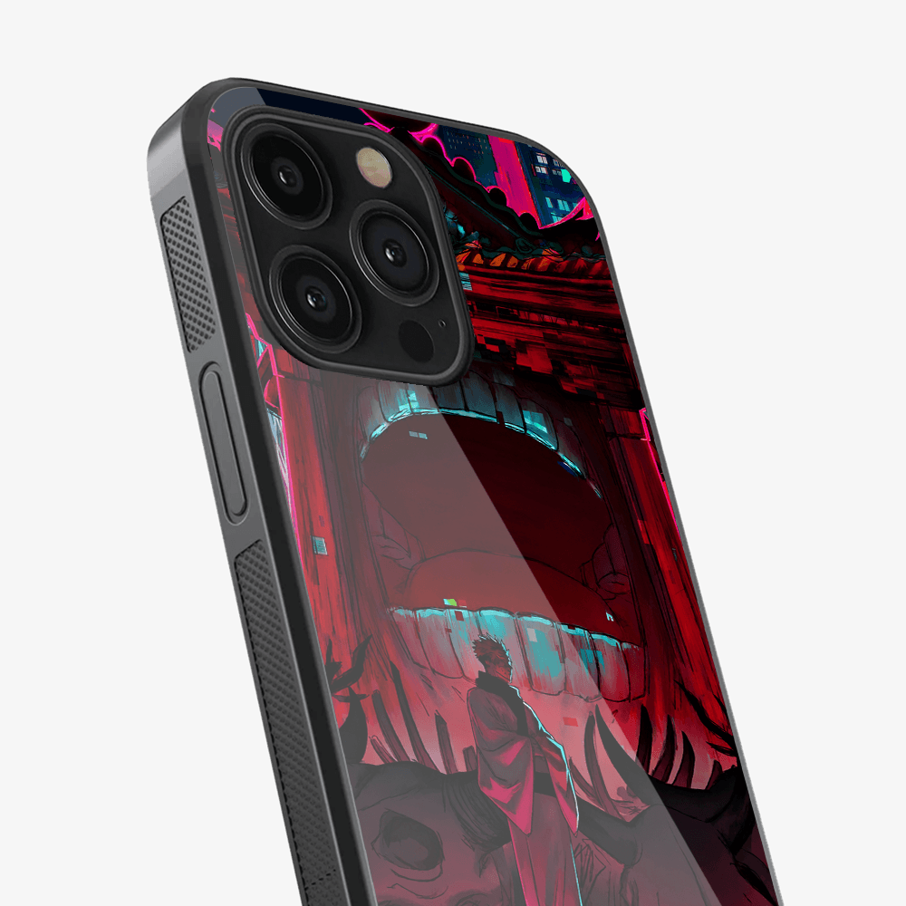 Neon Temple Warrior Phone Case